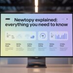 Illustration of Newtopy digital platform explained with key features and benefits